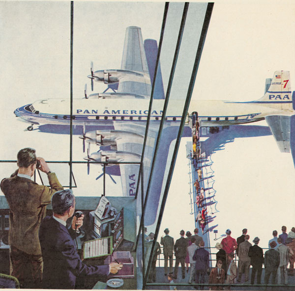 Pan Am Douglas Super 7 Illustration